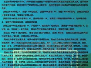 全民冠军足球：基础操作指南，掌握比赛策略的秘诀