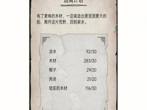 荒野日记孤岛图纸全攻略：详解图纸获取方法与途径