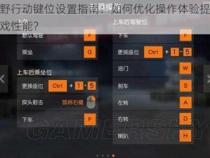 荒野行动键位设置指南：如何优化操作体验提升游戏性能？
