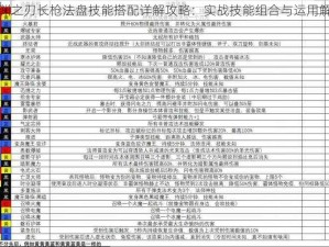 魔渊之刃长枪法盘技能搭配详解攻略：实战技能组合与运用解析