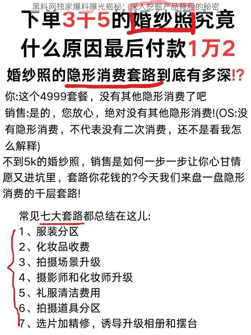 黑料网独家爆料曝光揭秘：深入挖掘产品背后的秘密