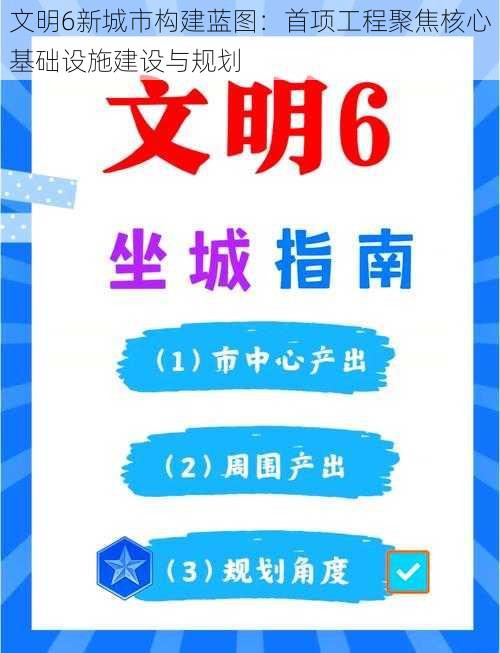 文明6新城市构建蓝图：首项工程聚焦核心基础设施建设与规划