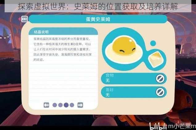 探索虚拟世界：史莱姆的位置获取及培养详解