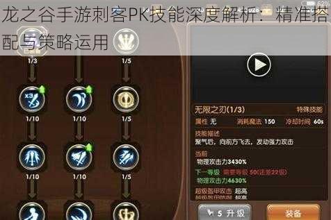 龙之谷手游刺客PK技能深度解析：精准搭配与策略运用