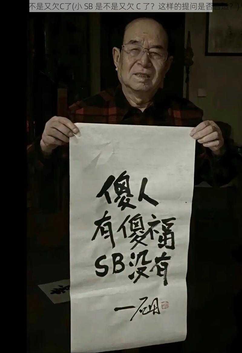 小SB是不是又欠C了(小 SB 是不是又欠 C 了？这样的提问是否合适？)