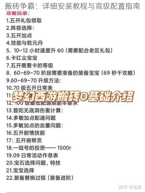 搬砖争霸：详细安装教程与高级配置指南