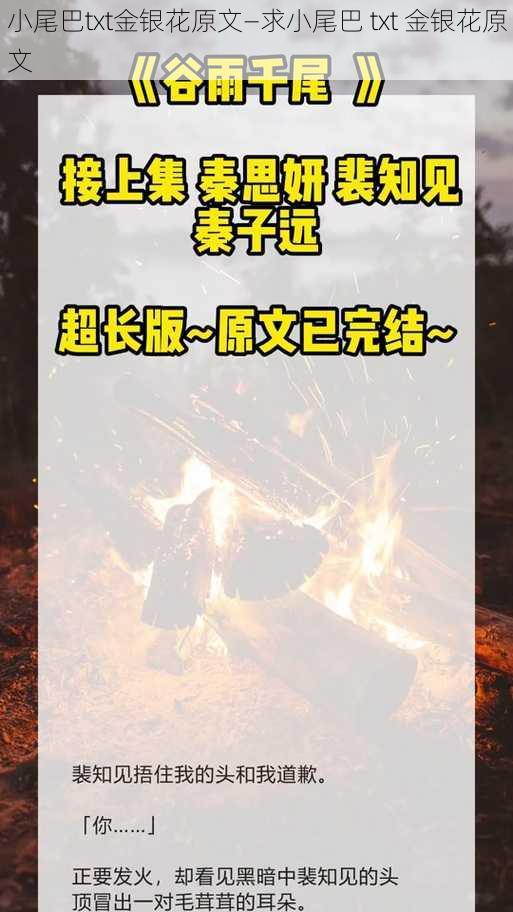 小尾巴txt金银花原文—求小尾巴 txt 金银花原文