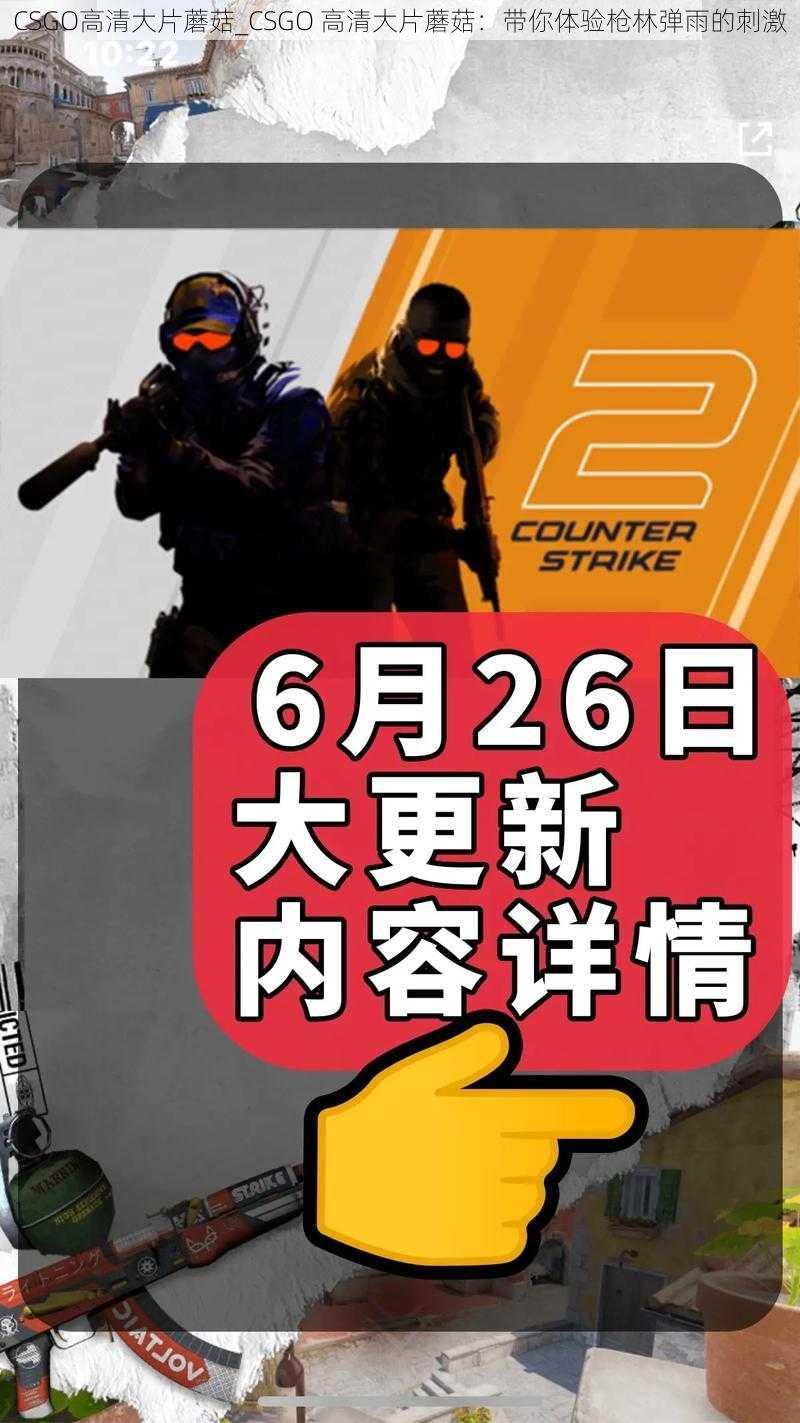 CSGO高清大片蘑菇_CSGO 高清大片蘑菇：带你体验枪林弹雨的刺激