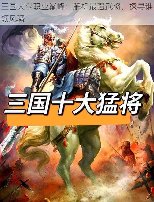 三国大亨职业巅峰：解析最强武将，探寻谁领风骚