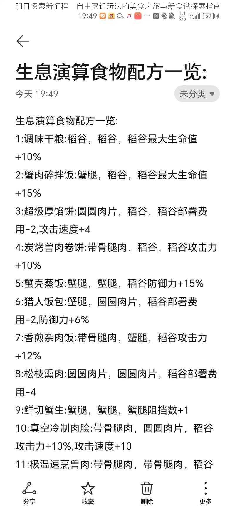 明日探索新征程：自由烹饪玩法的美食之旅与新食谱探索指南